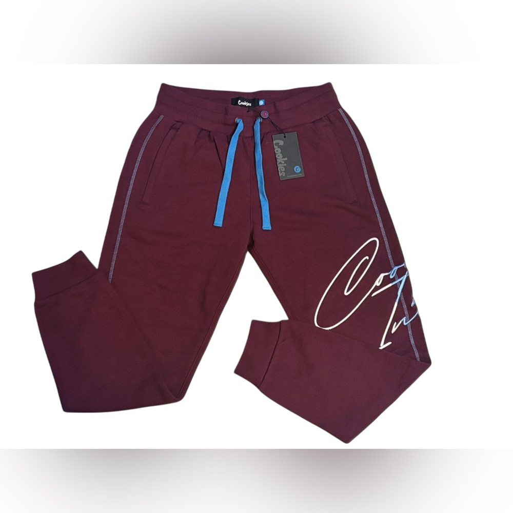 Men's Maroon Cookies Joggers